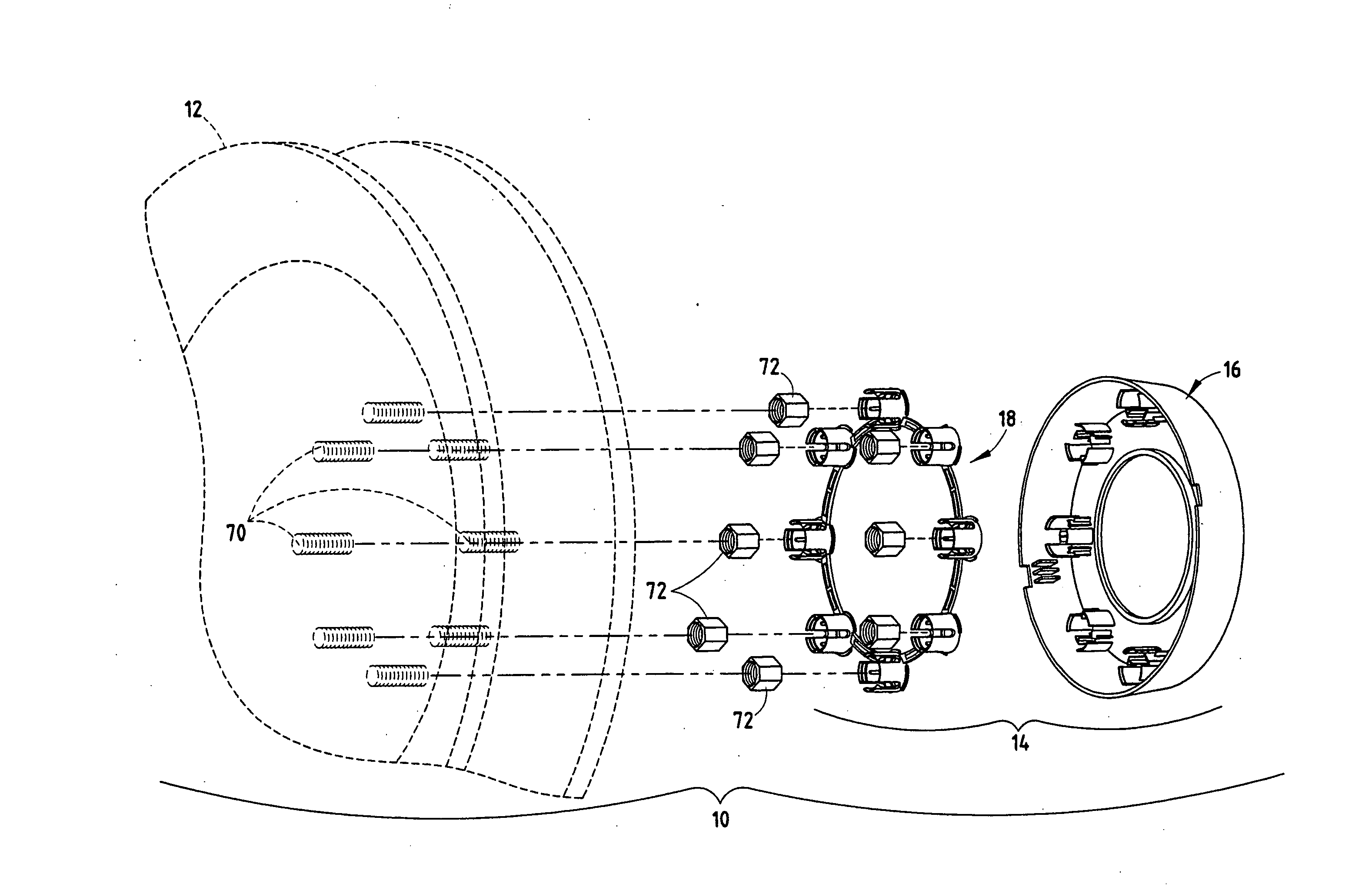 Wheel cap and retainer assembly