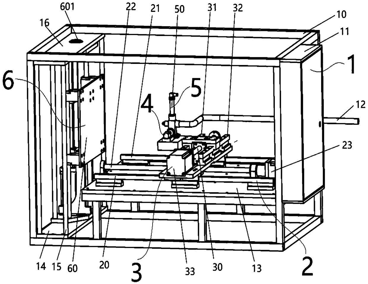 High pressure water jet cleaning experimental device