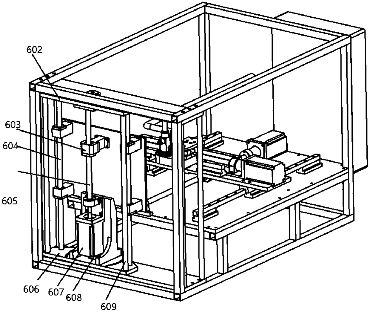 High pressure water jet cleaning experimental device