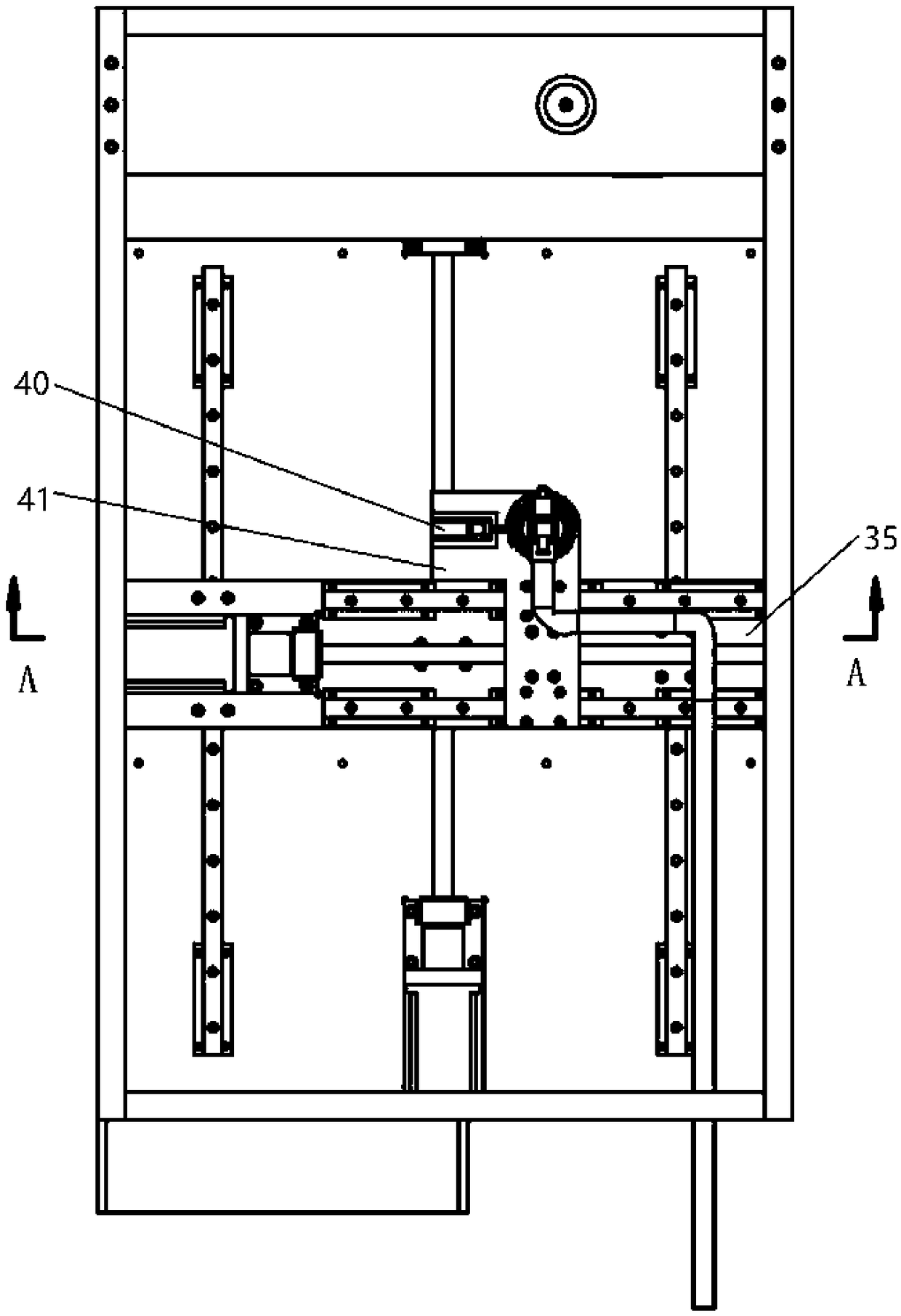 High pressure water jet cleaning experimental device