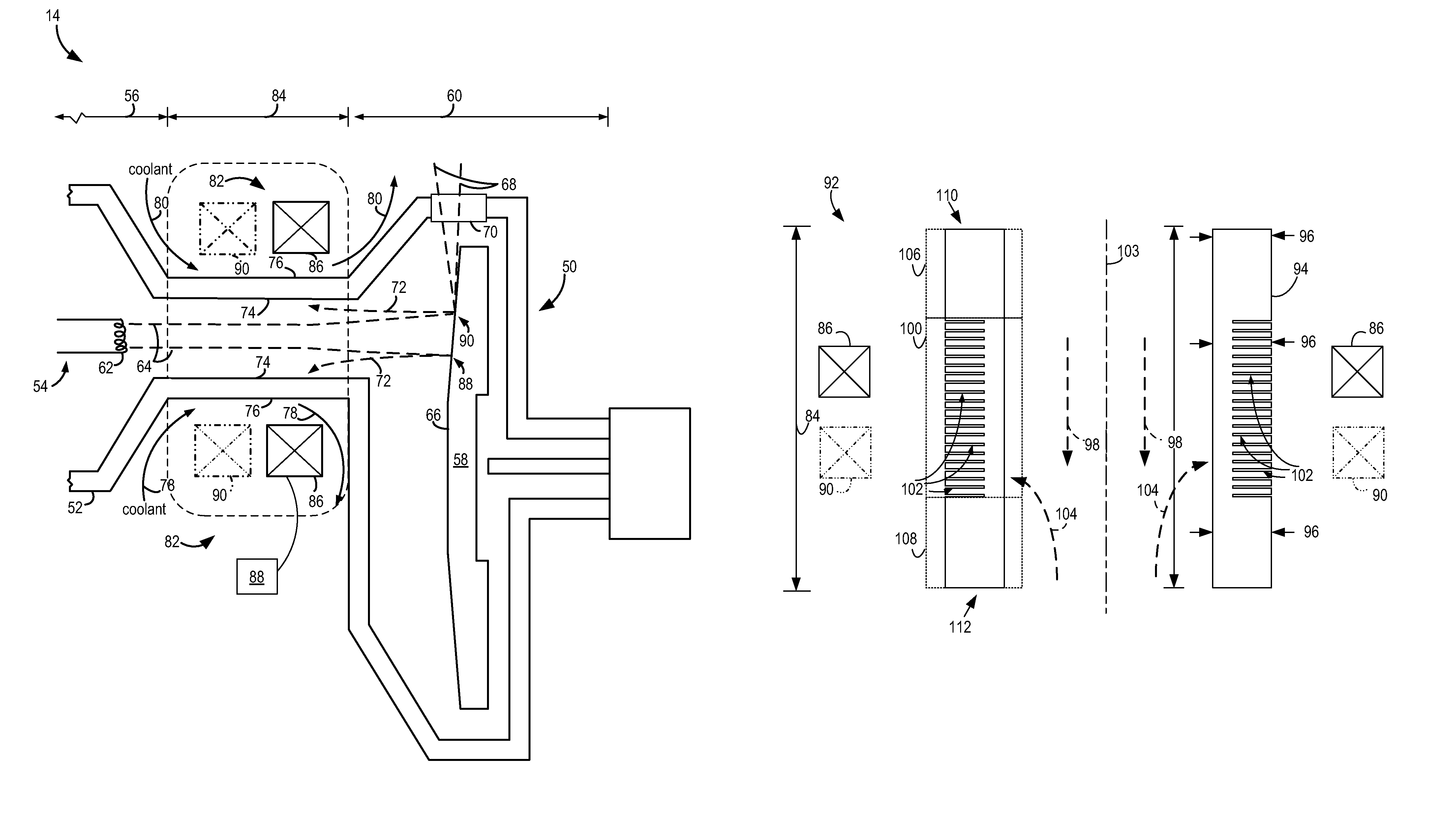 Apparatus and method for improved transient response in an electromagnetically controlled x-ray tube