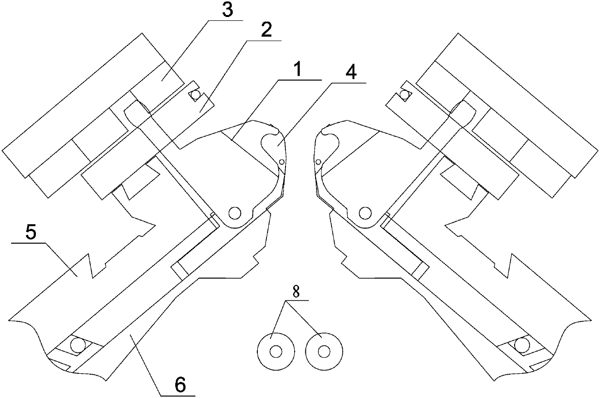 Sinking type fabric draw-off mechanism of full-forming intelligent flat knitting machine