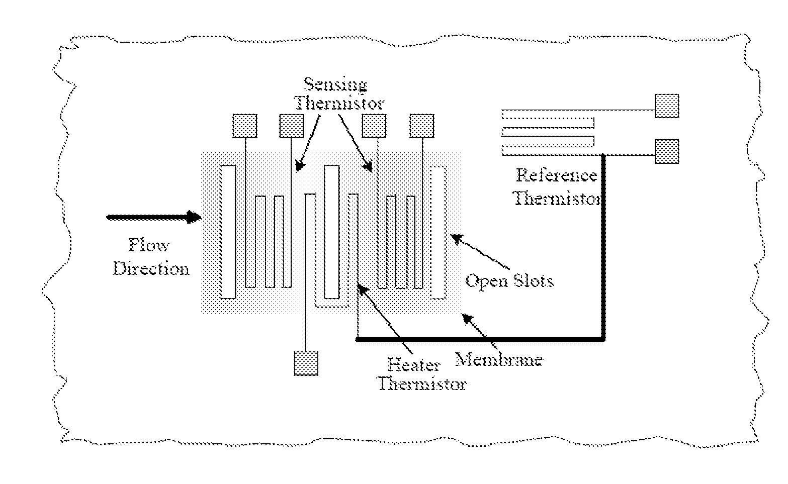 Micromachined gas and liquid concentration sensor and method of making the same