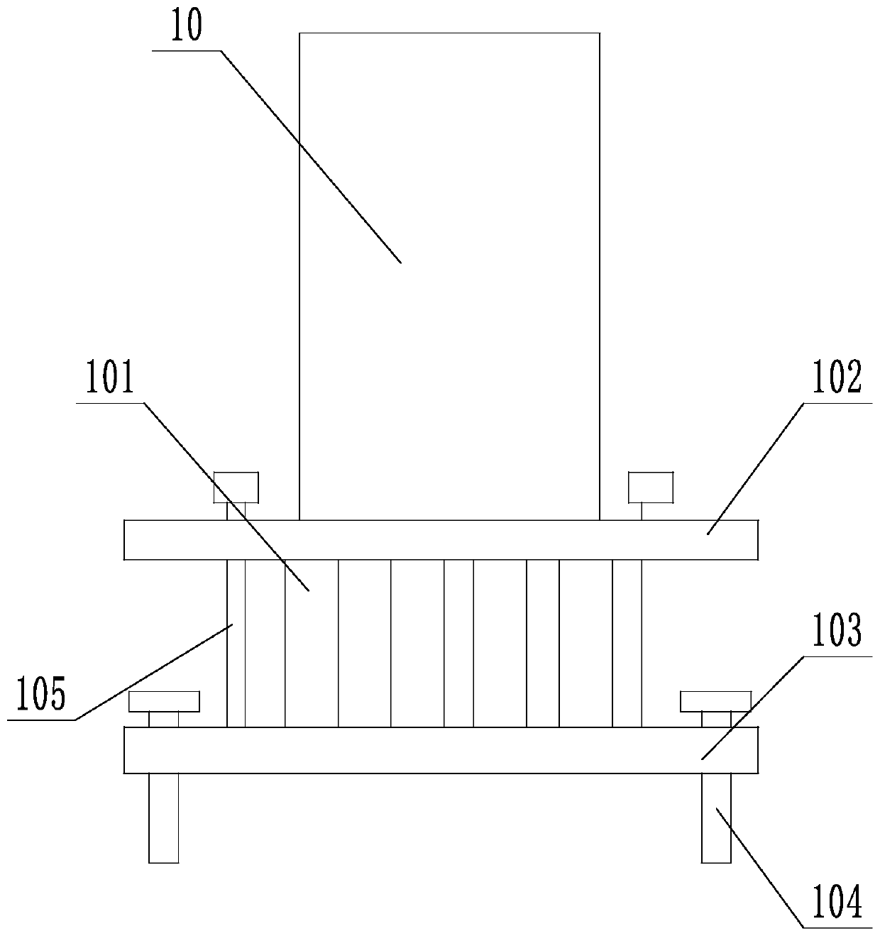 Autotrophic nitrogen removal device for high-ammonia nitrogen