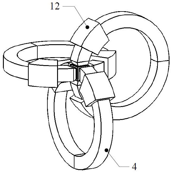 A three-dimensional space vector magnetic measuring device and method