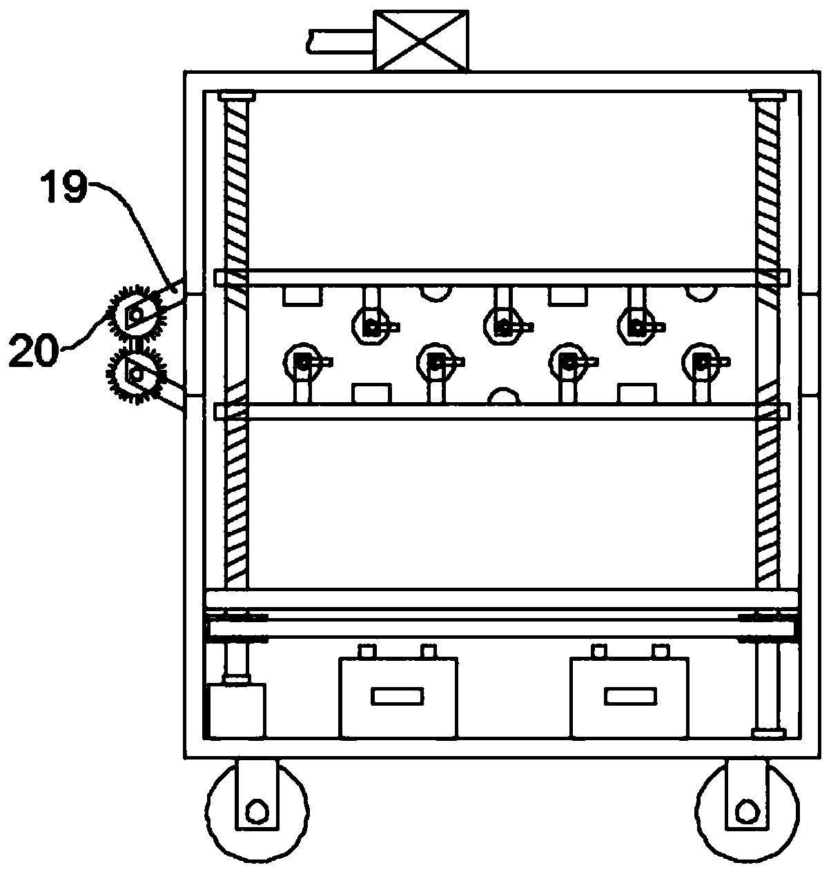 Textile disinfection device for textiles