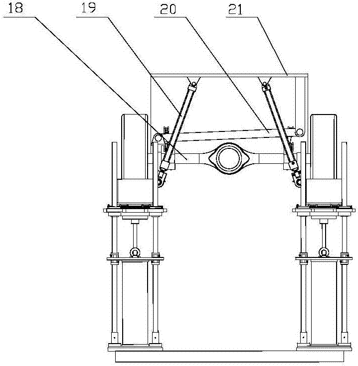 Vehicle body self-levelling test stand