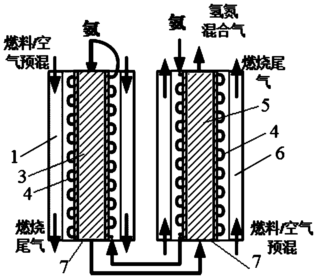 Ammonia decomposition device, ammonia decomposition system and hydrogen production method