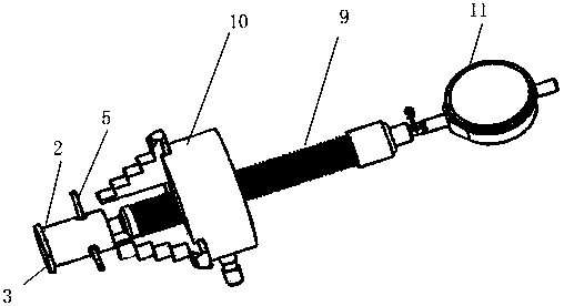 A deep hole inner diameter measuring device