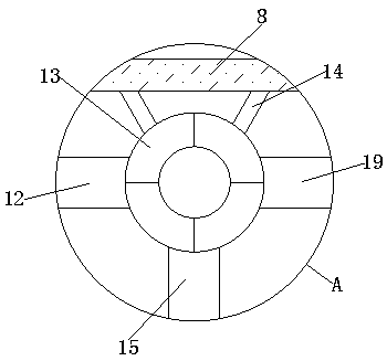 Cloth drying device in uniform drying