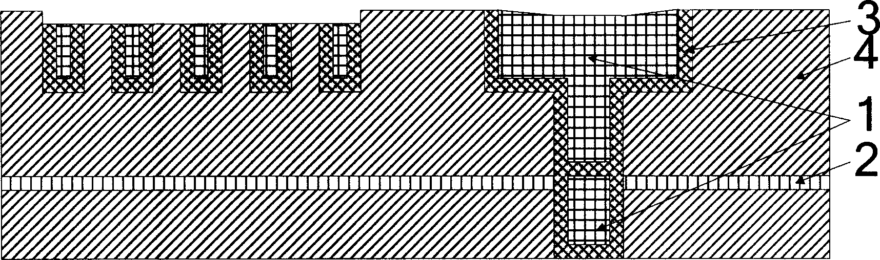 Use of copper Dimashg process in production of integrated circuits