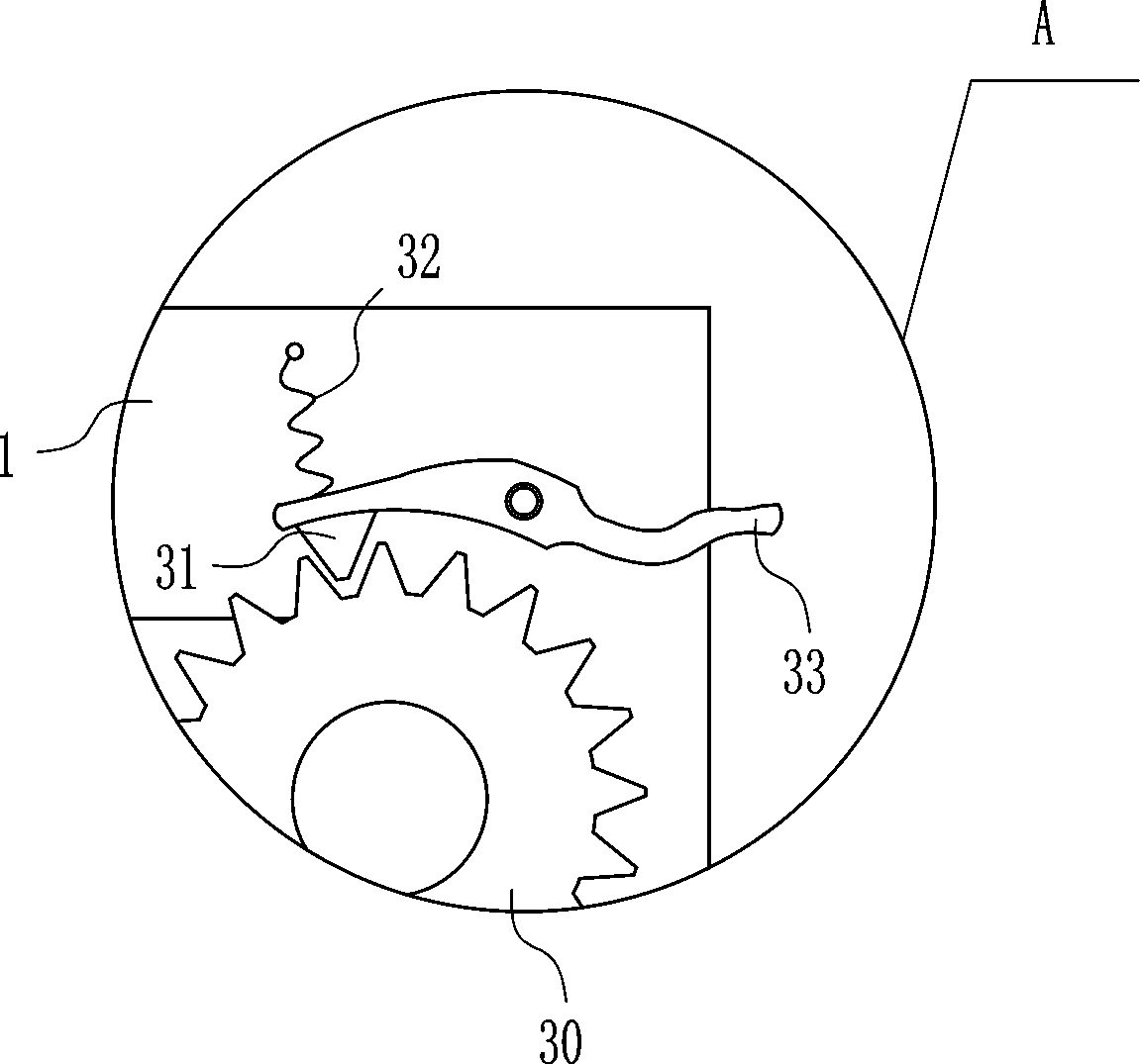 Fixing device for garden tree transplanting