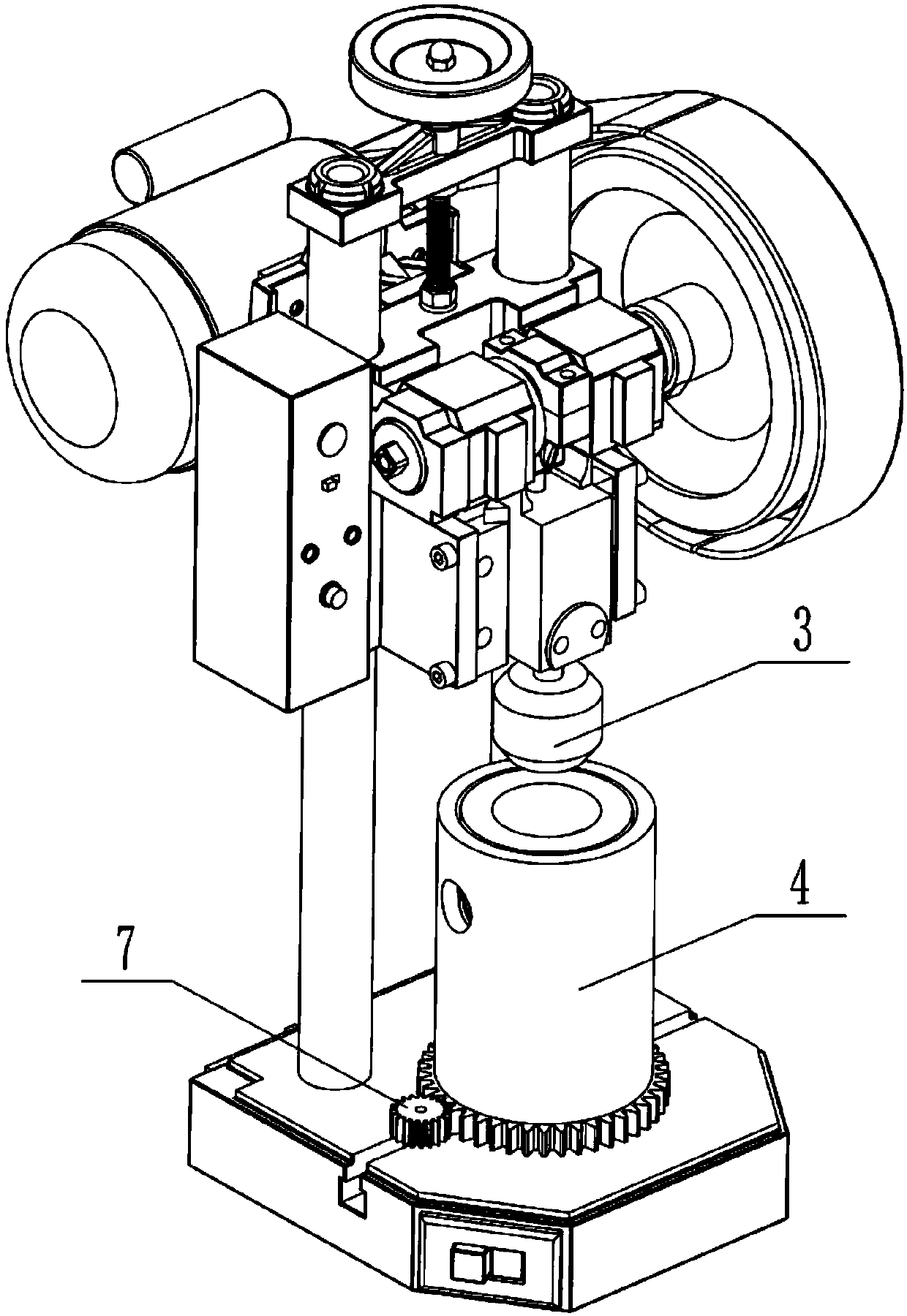 Multifunctional pipe fitting penetrating hole punching device