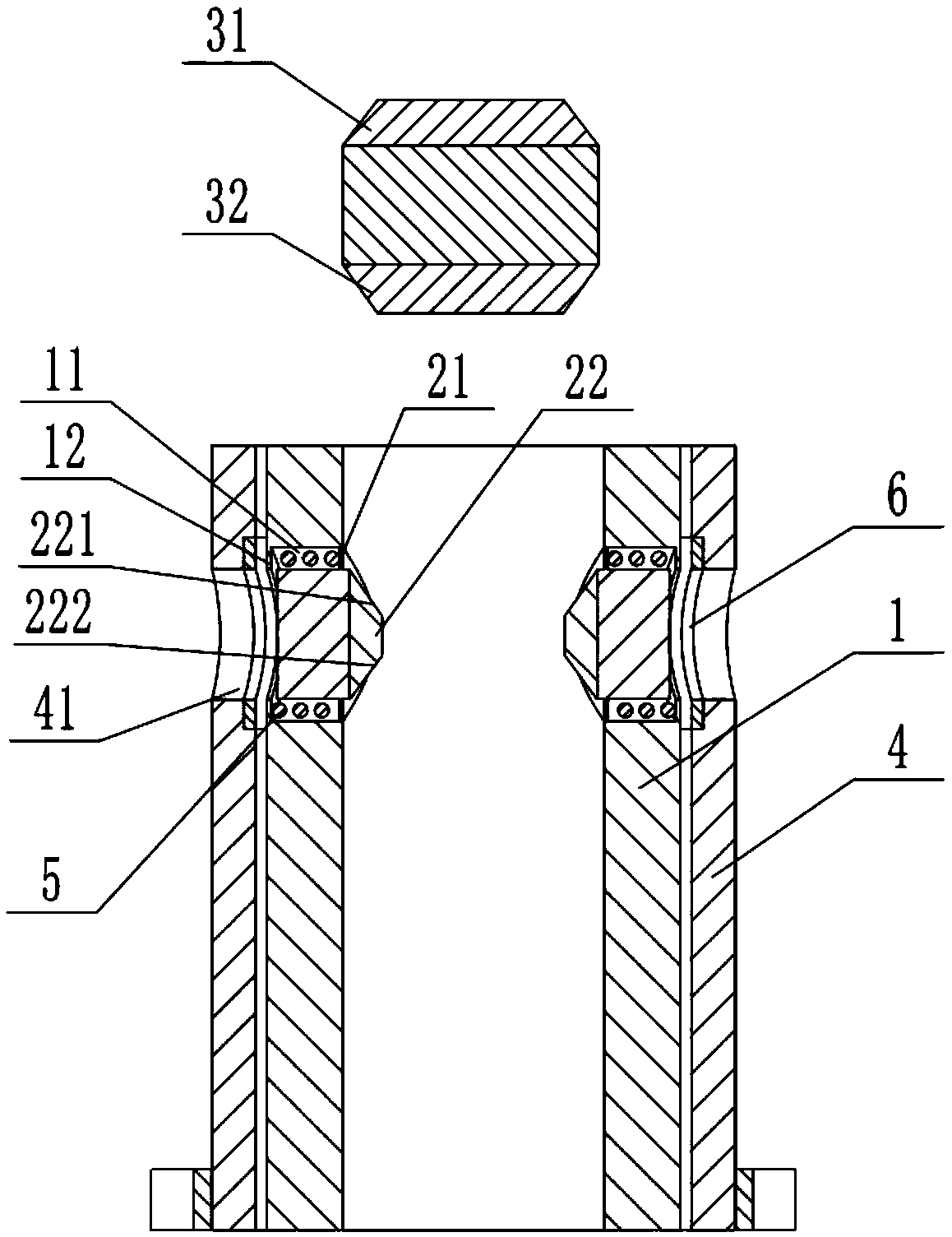 Multifunctional pipe fitting penetrating hole punching device