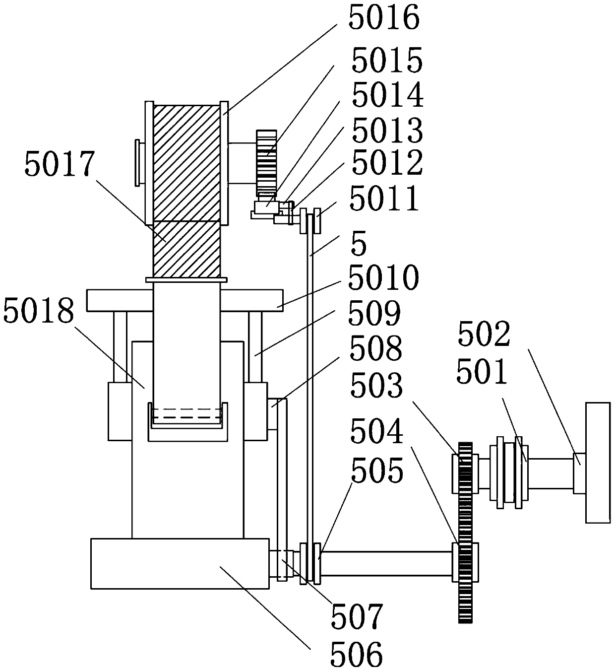 Edible fungus helvella crispa picking device