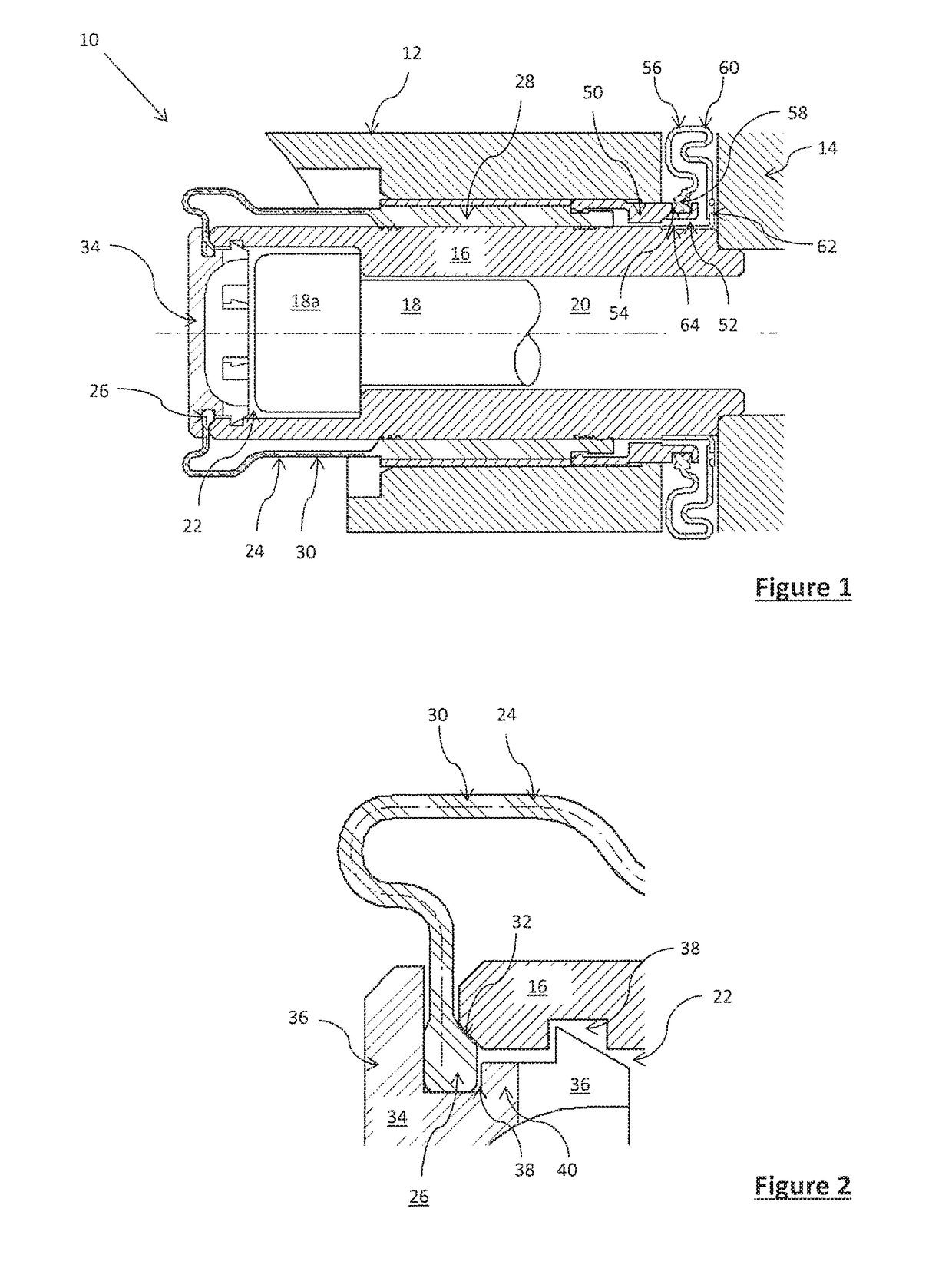 Sealing Arrangement for a Sliding Caliper