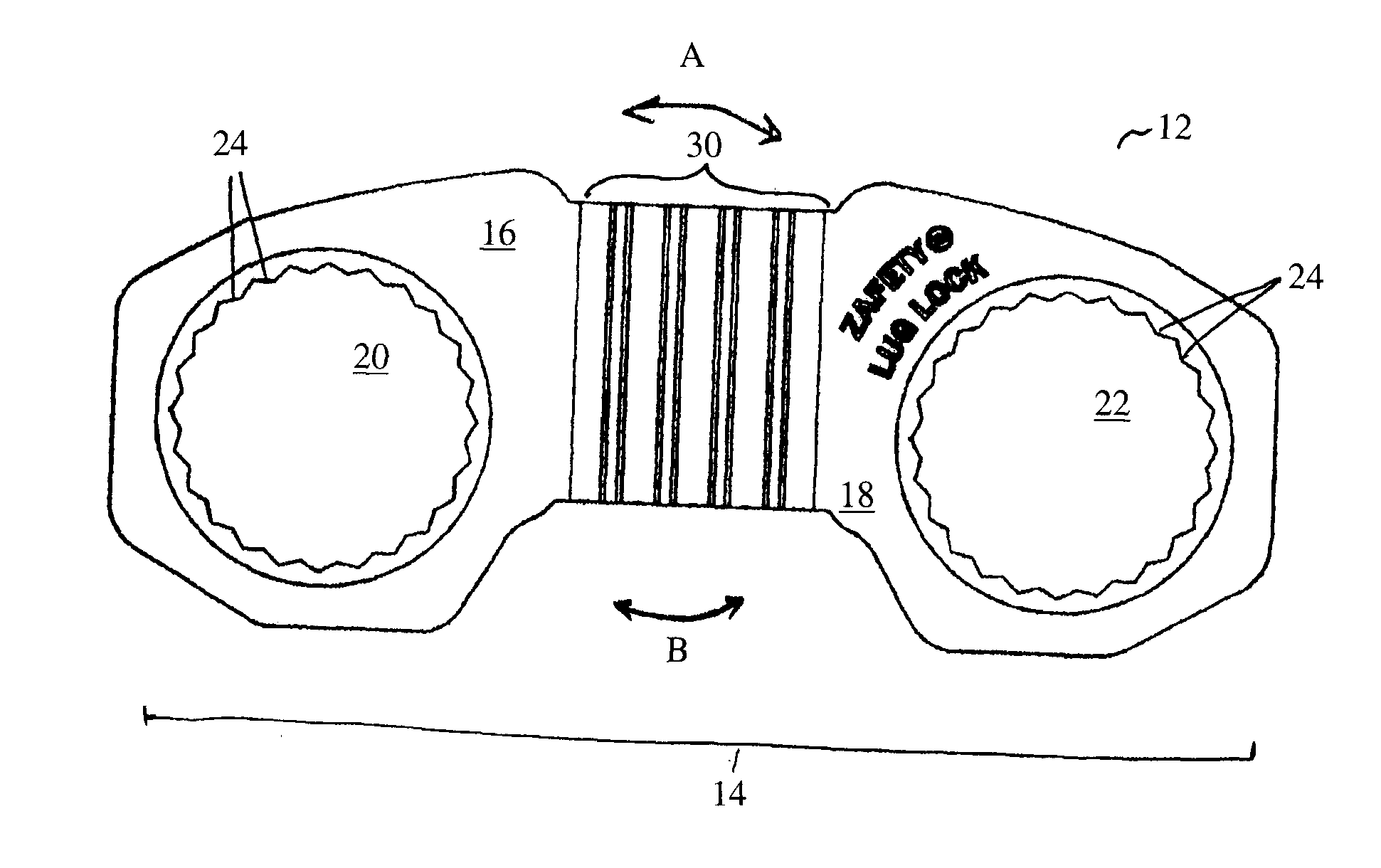 Wheel Lug Nut Locking Device