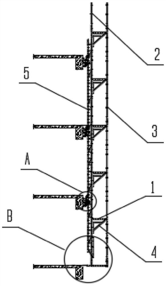 Attached lift scaffold