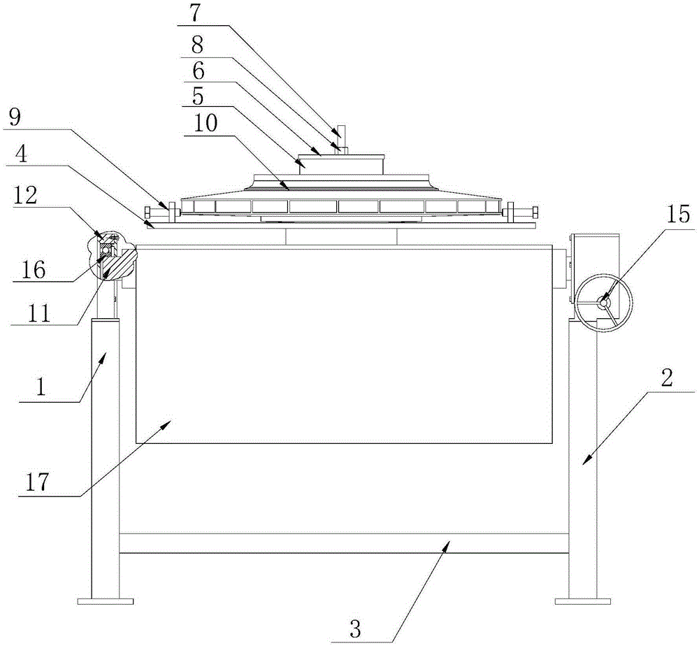 Tool for welding impeller of centrifugal blower