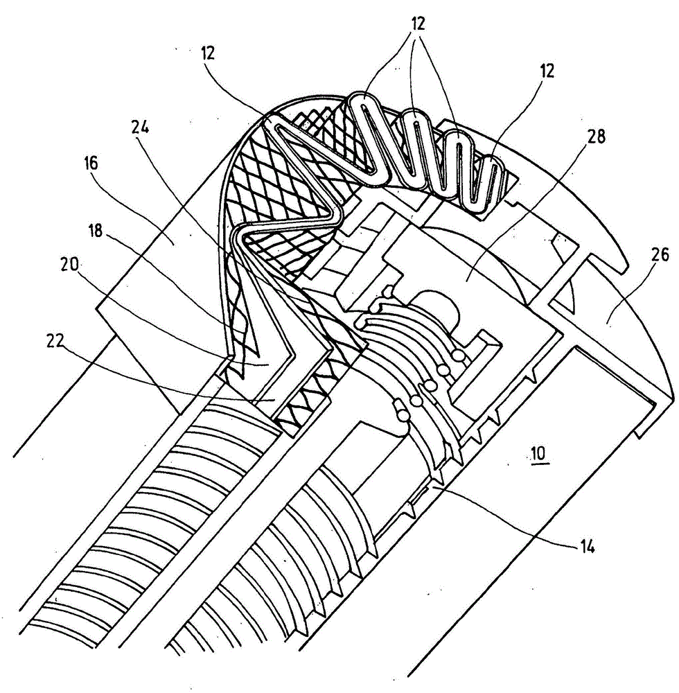 Filter material for a fluid and drainage layer for such a filter material including a filter element