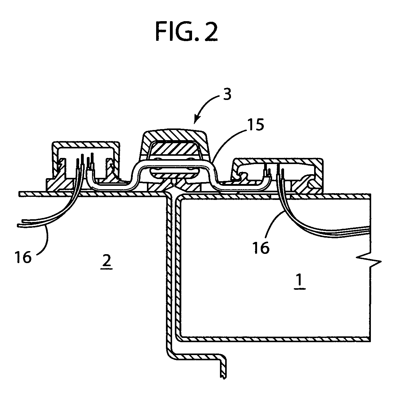 Hinge with electrical wiring