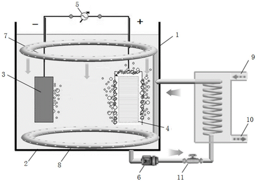 Method for preparing titanium oxide based ceramic membrane layer on surface of light metal or alloy of light metal