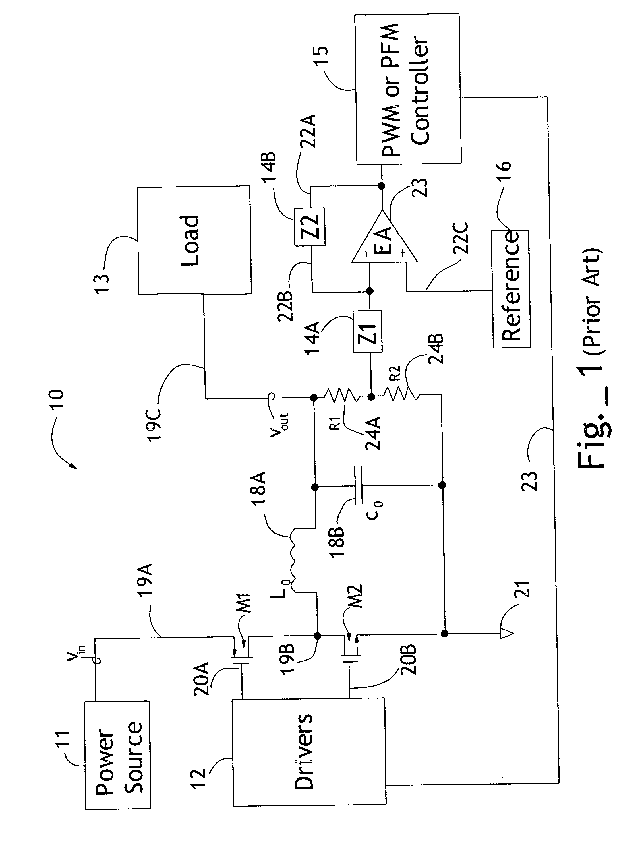 Control loop for switching power converters