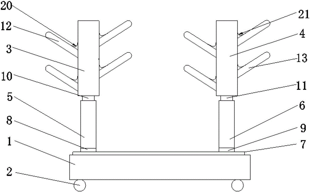 Anchor chain hanging rack