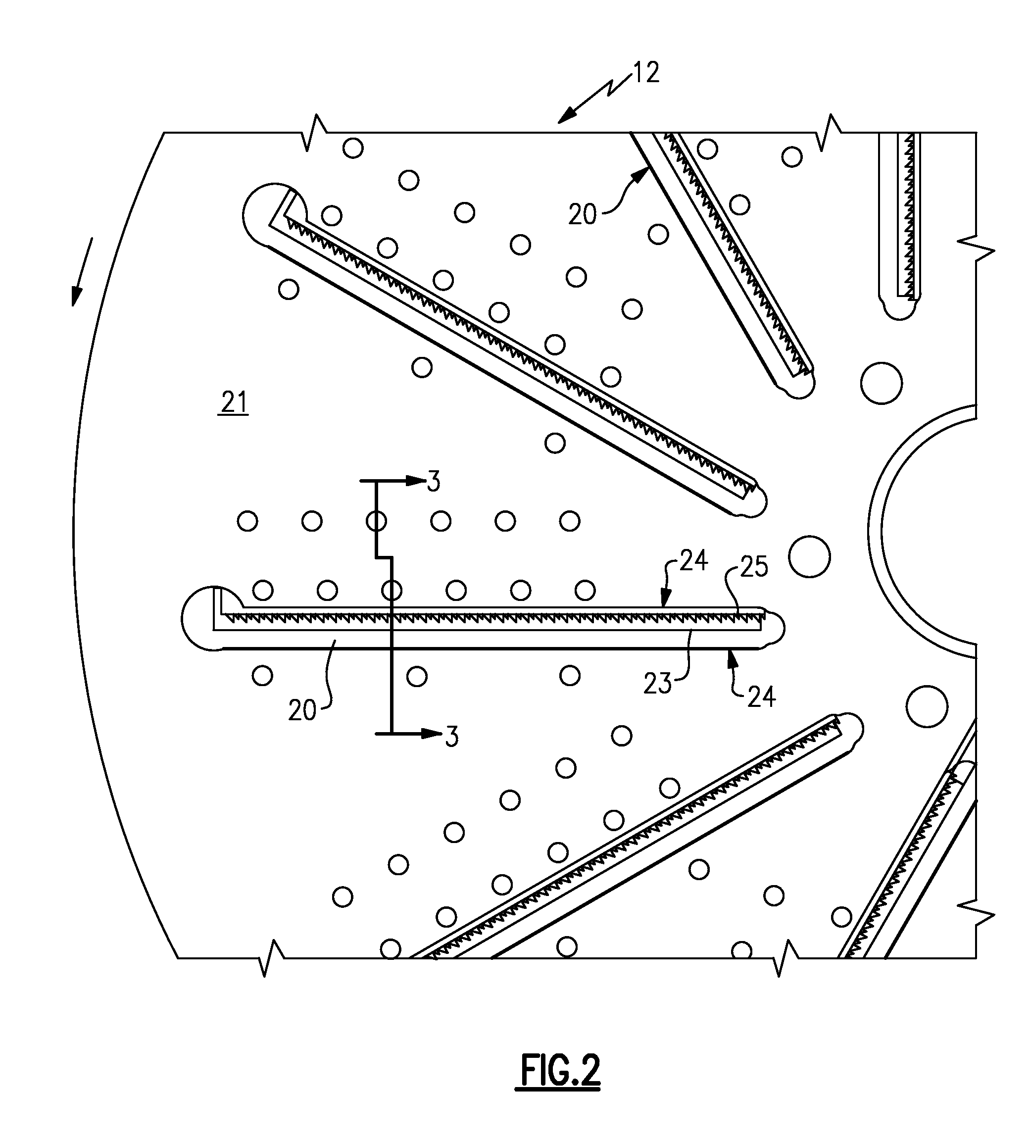 Primary and counter knife assembly for use in wood chipper