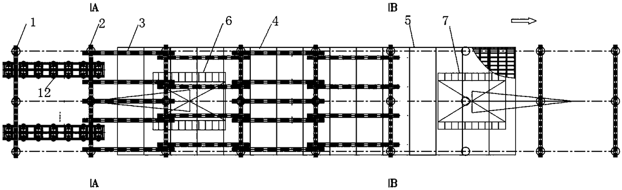 Construction method of pile sinking based on assembled mobile platform