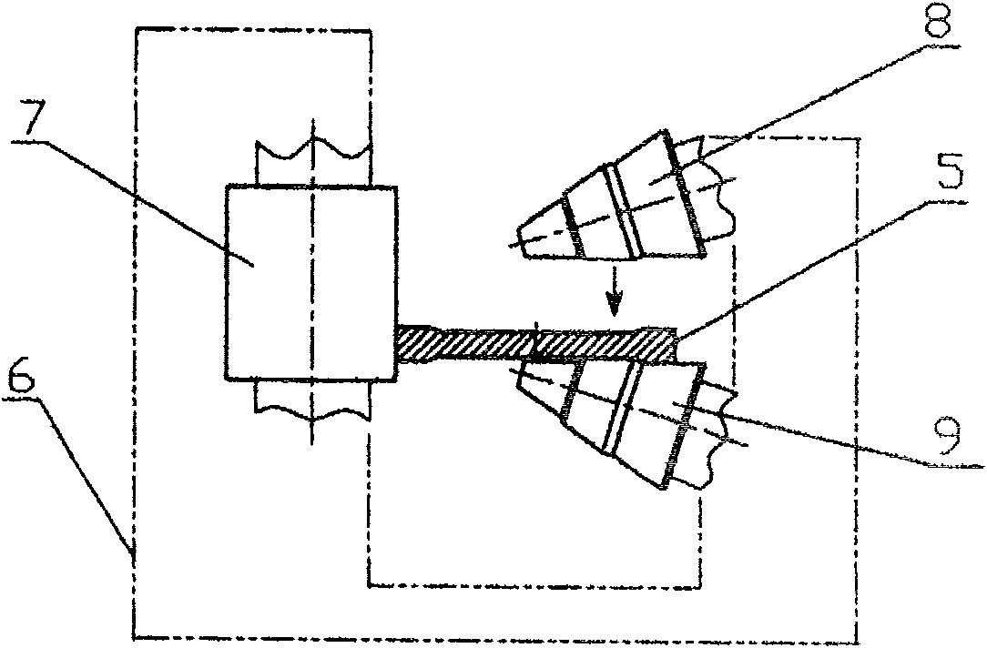 Rolling formation method for large and medium size solid plate-shape forge piece