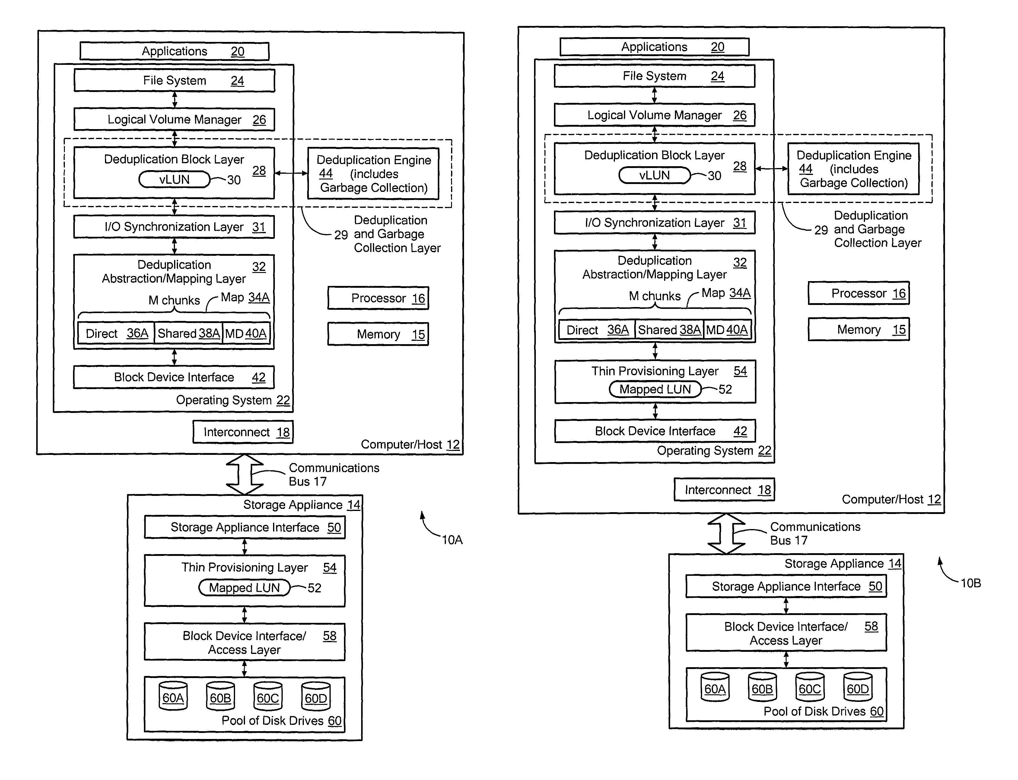 Systems and methods for using thin provisioning to reclaim space identified by data reduction processes