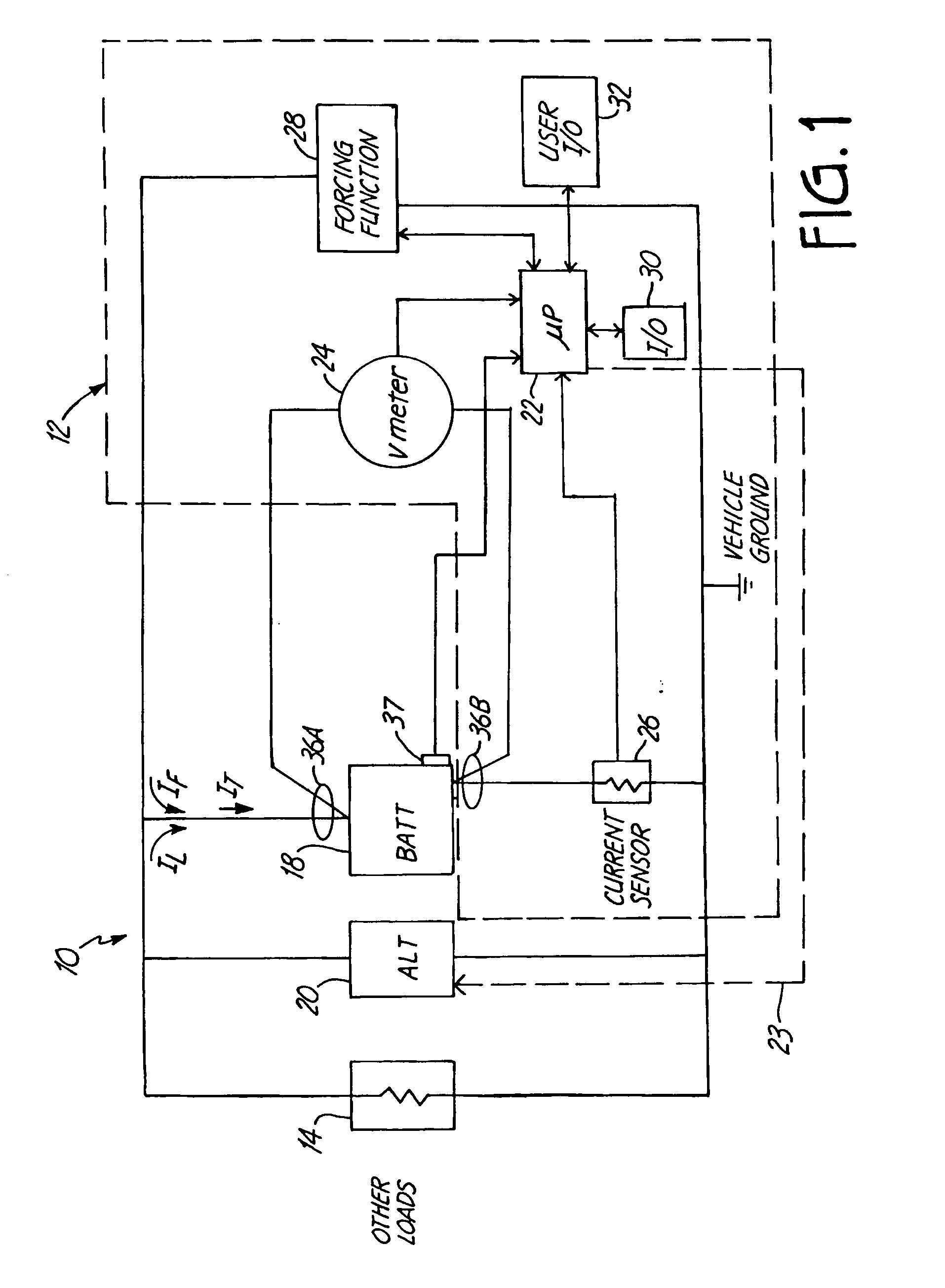 Automotive vehicle electrical system diagnostic device