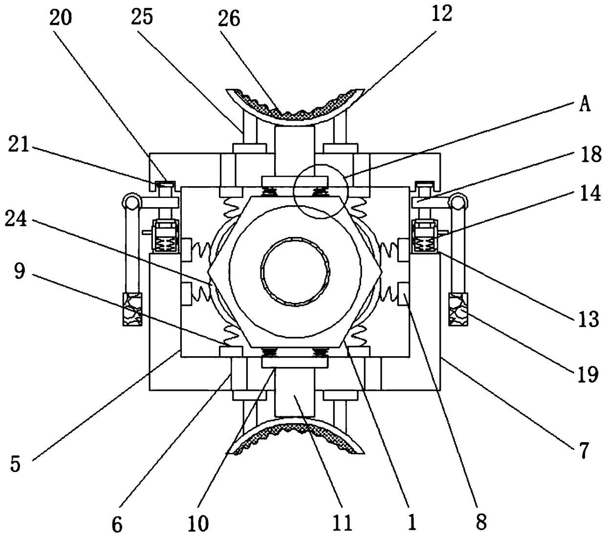 Nut adjusting structure