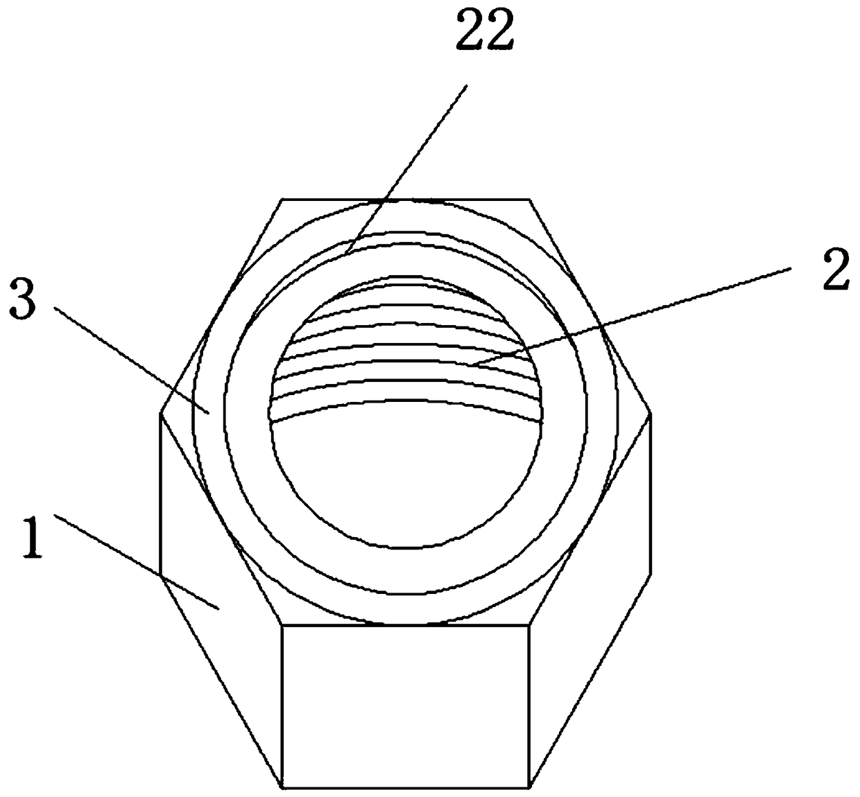 Nut adjusting structure