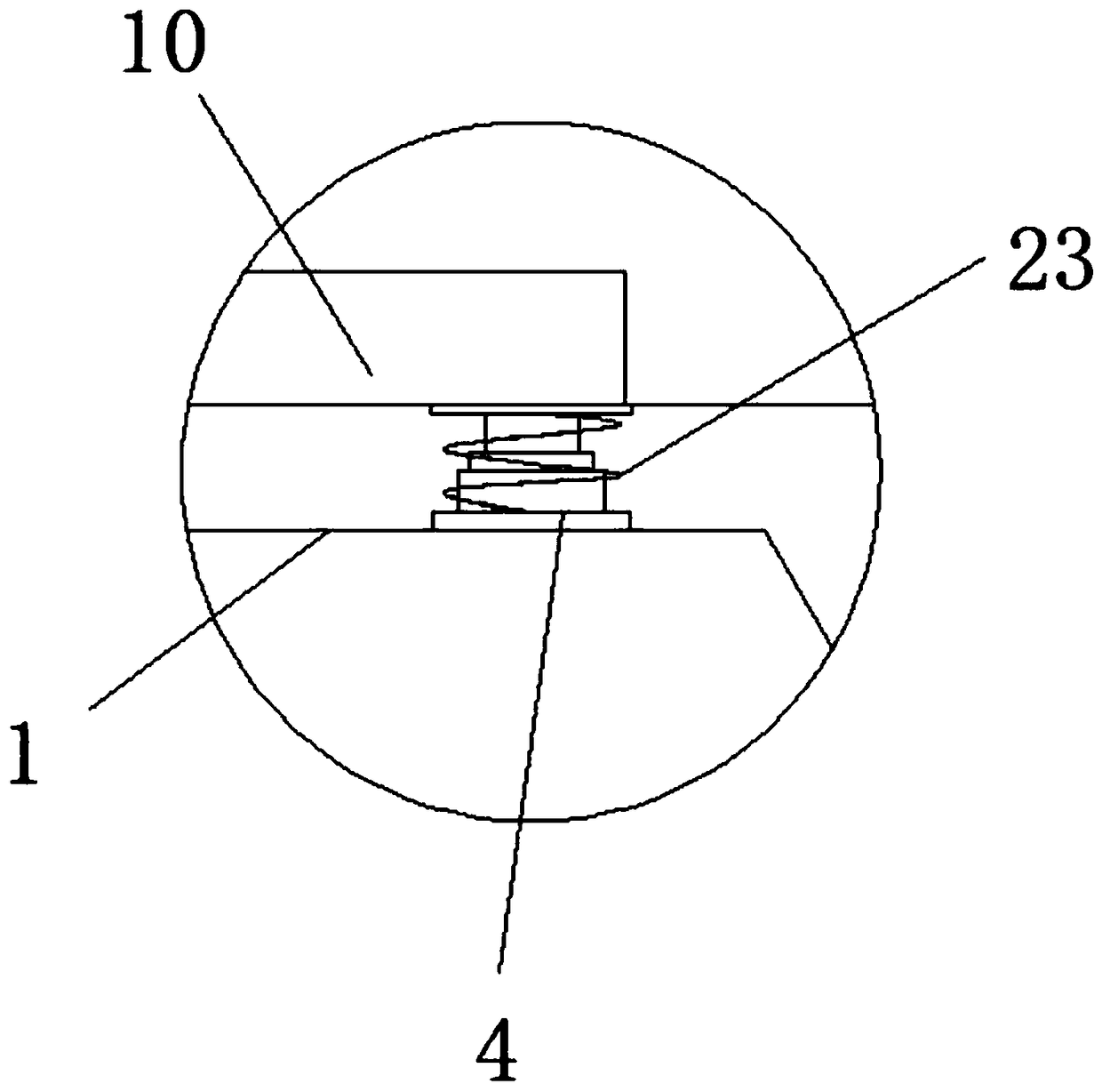 Nut adjusting structure