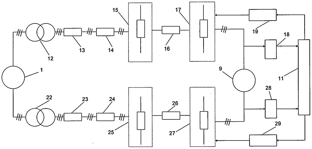 Drive system of open-winding permanent magnet synchronous motor for mine traction and its working method