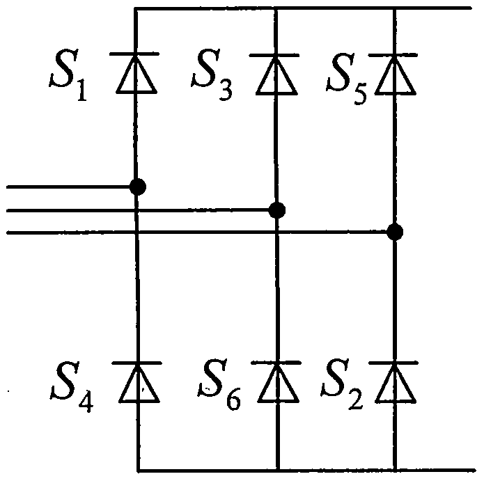 Drive system of open-winding permanent magnet synchronous motor for mine traction and its working method