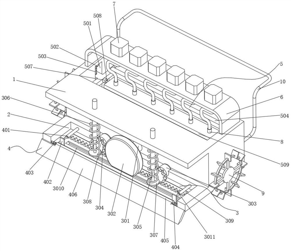 Rapid construction vibration leveling device based on municipal road engineering