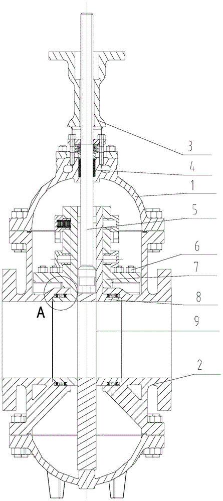 A high-temperature and wear-resistant coal-to-oil special valve