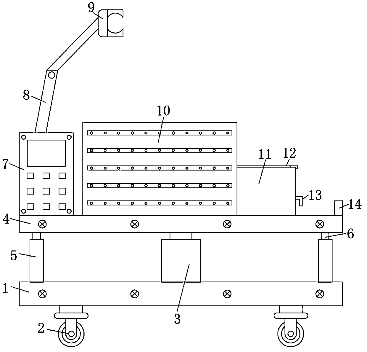 Robot agricultural picking device based on machine vision inspection