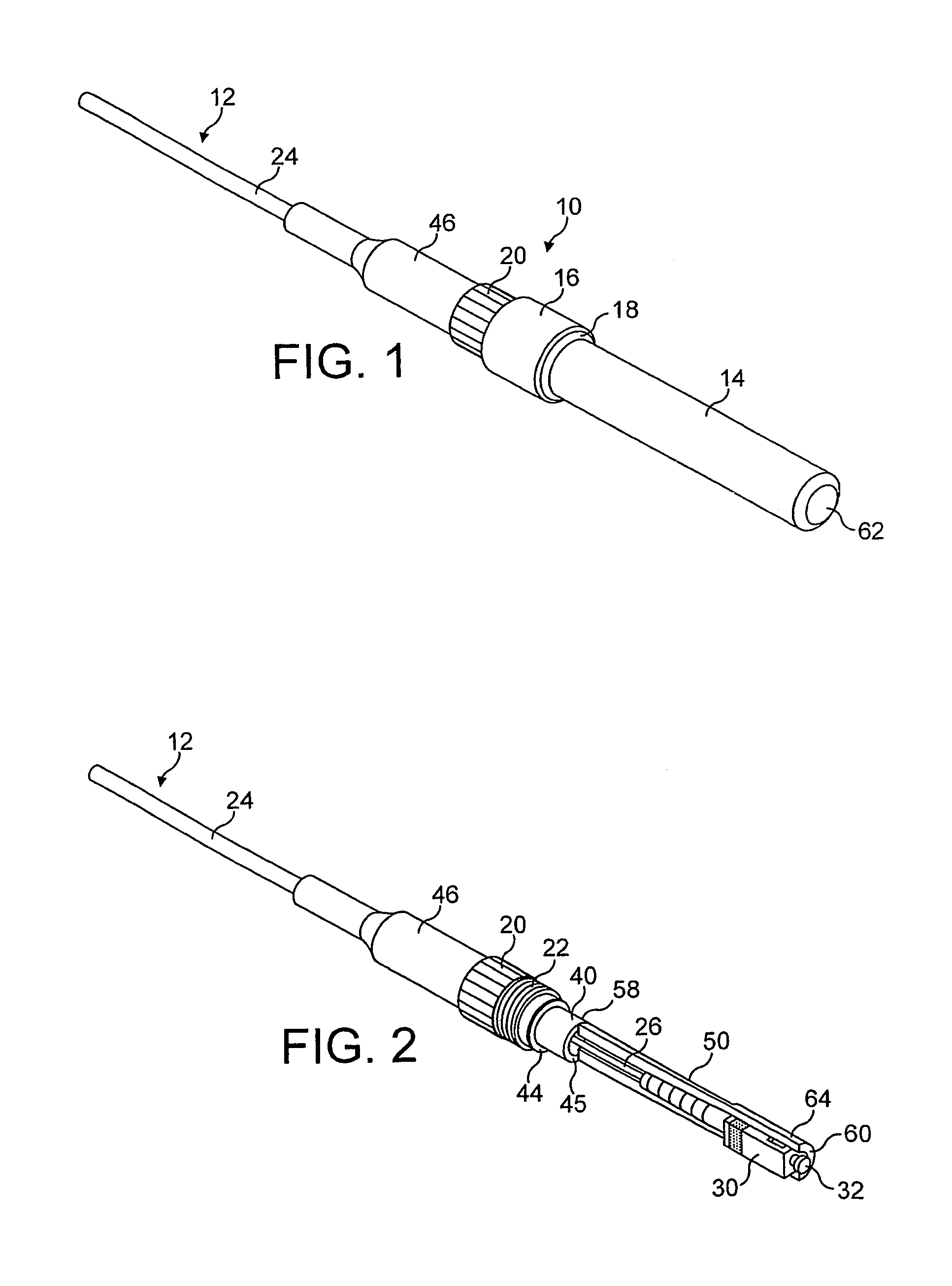 System for plugging a fibre optic cable into a fibre optic receptacle and cable adaptor therefor