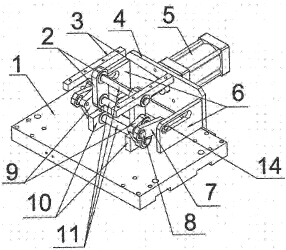 High-pressure supporting and smooth and steady lifting mechanism