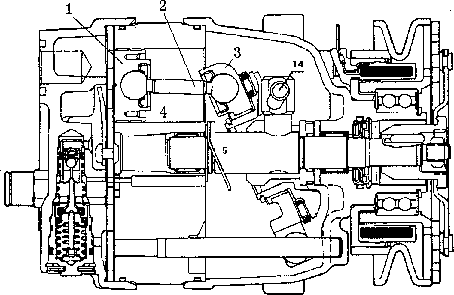 Method and device for measuring piston stroke of displacement-variable swashplate compressor