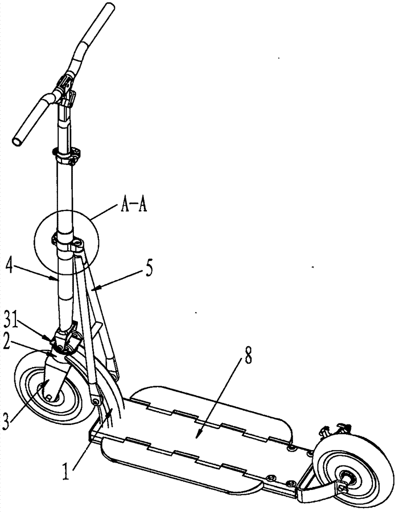 Folded trolley