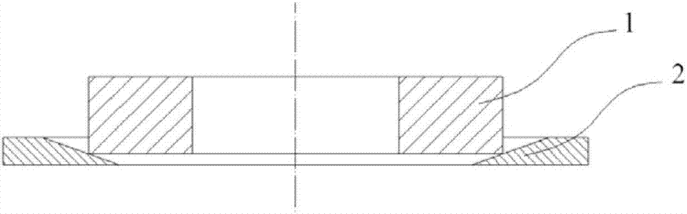 Method for forming aluminum alloy large-size disc type forged piece through local forging