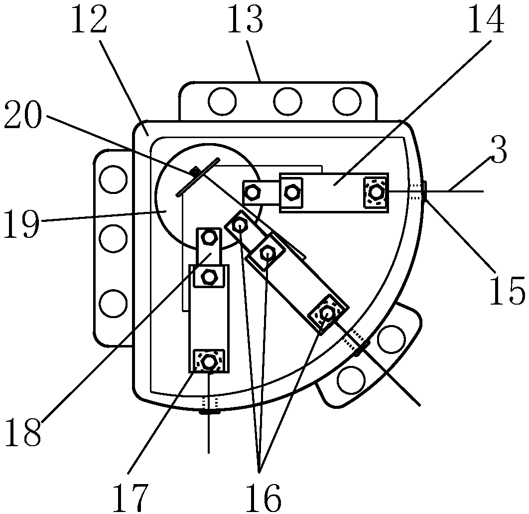 Method for monitoring underwater geomembrane by using node array