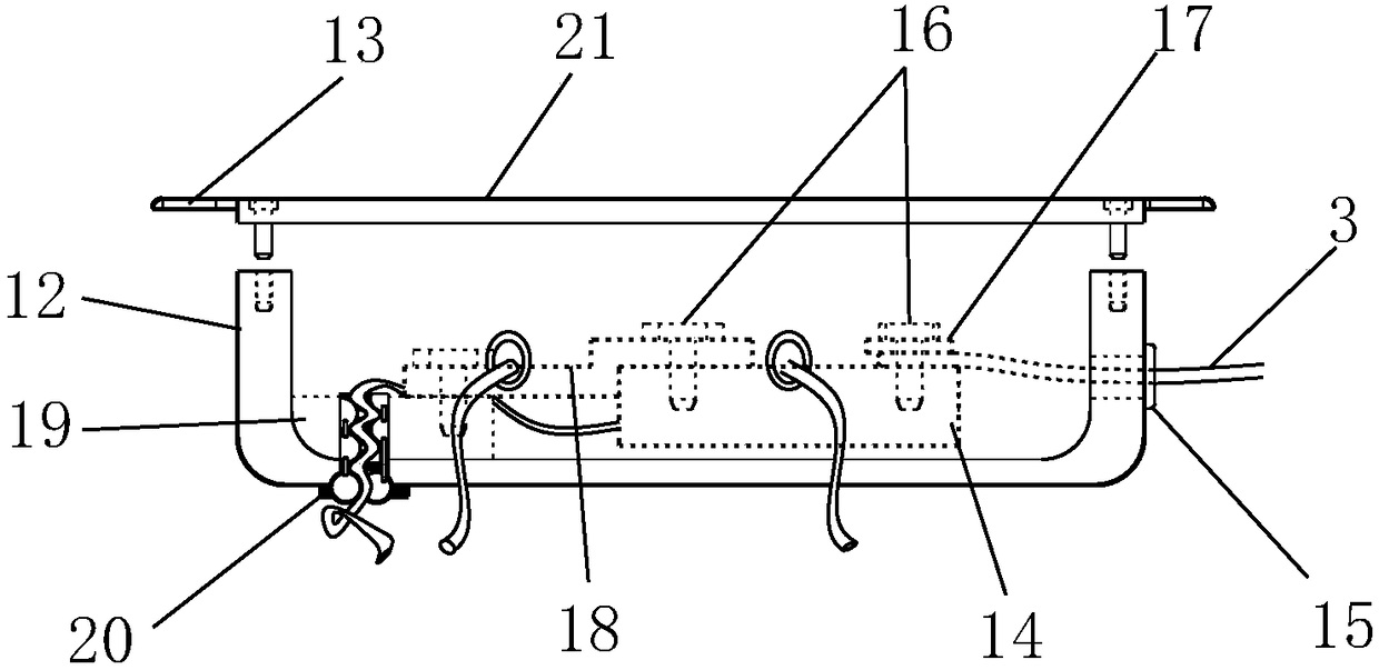 Method for monitoring underwater geomembrane by using node array