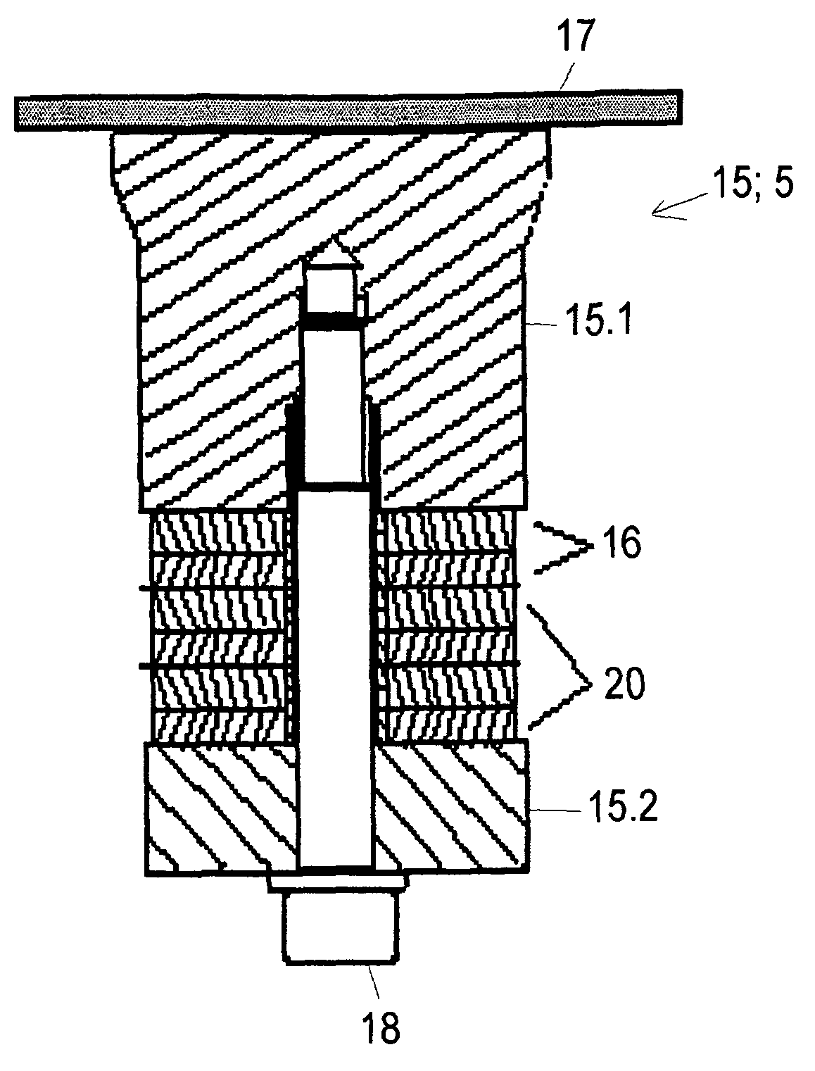 Apparatus for determining and/or monitoring a process variable