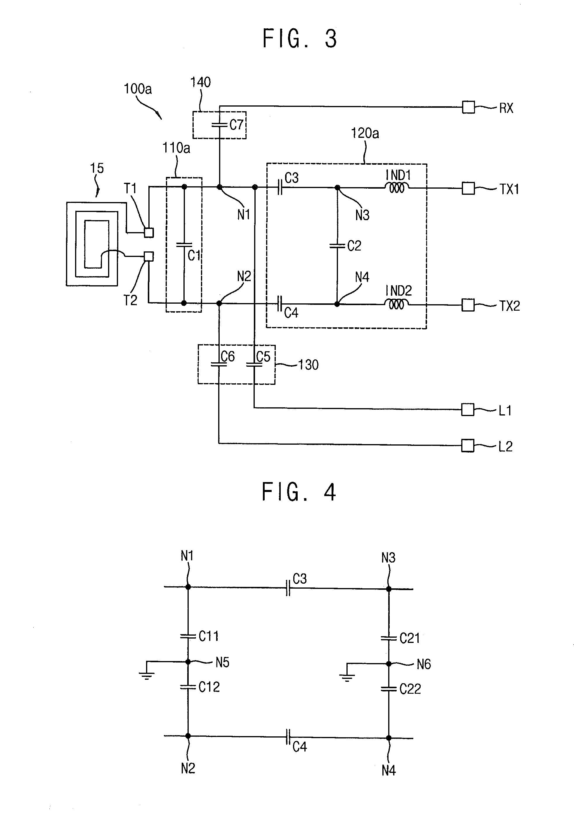 Near field communication with matching circuitry